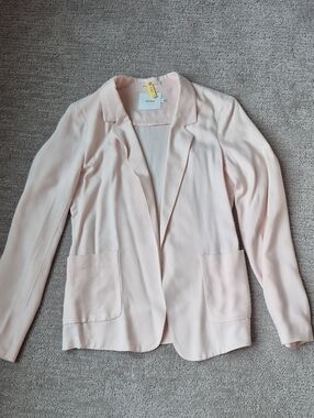 Talula Pale Blush Open-Front Blazer